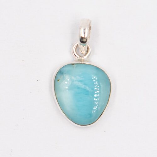 Larimar - tromlovaný kámen - stříbrný přívěsek LR210