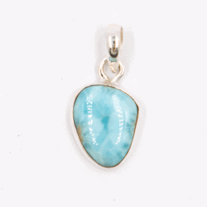 Larimar - tromlovaný kámen - stříbrný přívěsek LR214