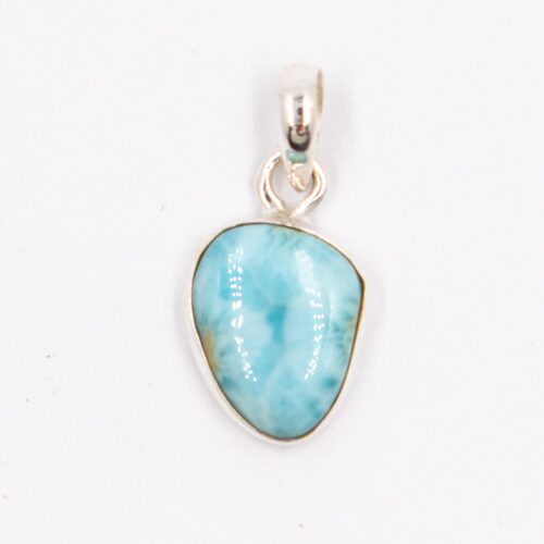 Larimar - tromlovaný kámen - stříbrný přívěsek LR214