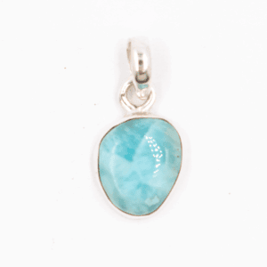 Larimar - tromlovaný kámen - stříbrný přívěsek LR216