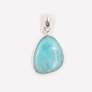 Larimar - tromlovaný kámen - stříbrný přívěsek LR217