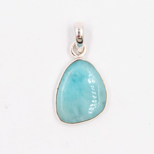 Larimar - tromlovaný kámen - stříbrný přívěsek LR217