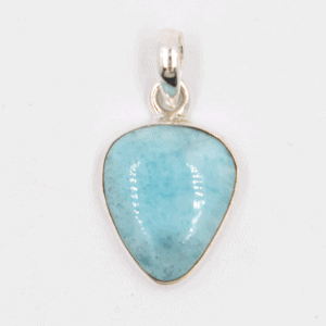 Larimar - tromlovaný kámen - stříbrný přívěsek LR218