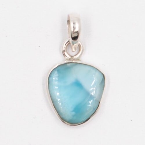Larimar - tromlovaný kámen - stříbrný přívěsek LR220