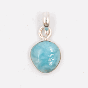 Larimar - tromlovaný kámen - stříbrný přívěsek LR221