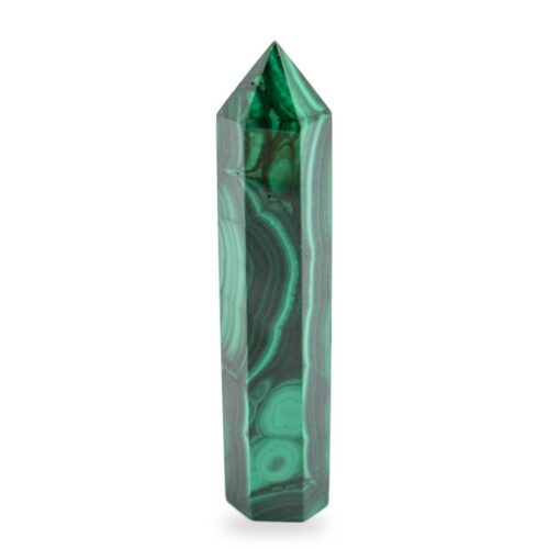 Malachit - obelisk - tromlovaný kámen M263