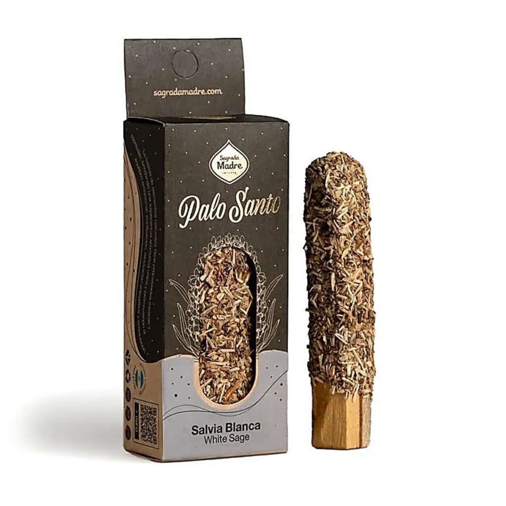 Palo santo a Bílá šalvěj - vykuřovadlo Sagrada Madre
