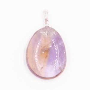 Ametrín (ametyst a citrín) - tromlovaný kámen - stříbrný přívěsek AC15