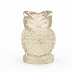 Fluorit - sova - broušený kámen FD21