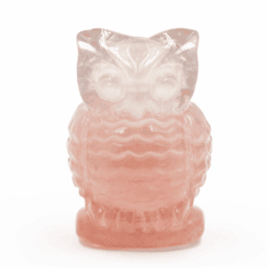 Fluorit - sova - broušený kámen FD22