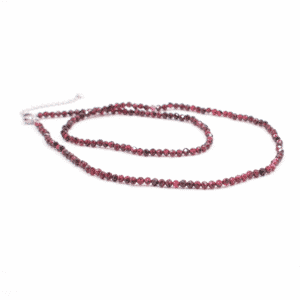 Granát - náhrdelník fazetovaný kulička GRF1