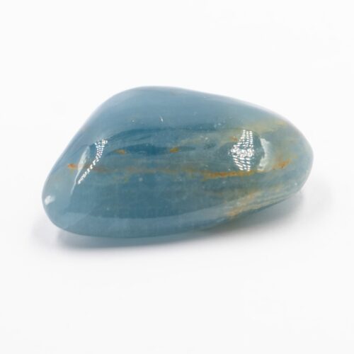 Kalcit akvamarínový (Aquatine Calcite) - tromlovaný kámen KAK11