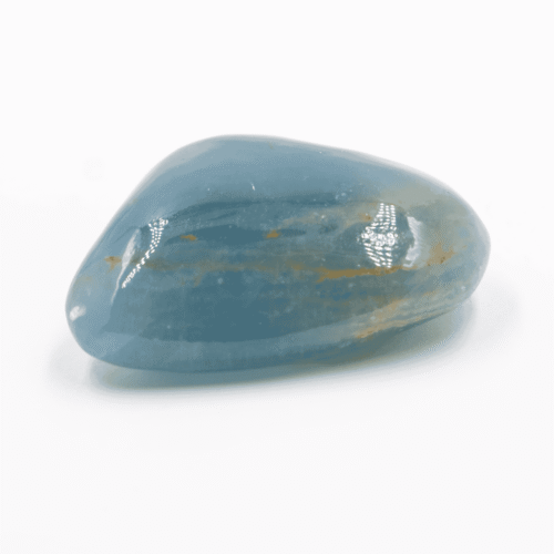 Kalcit akvamarínový (Aquatine Calcite) - tromlovaný kámen KAK11