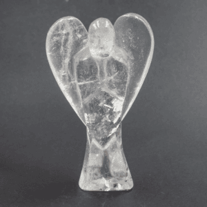 Křišťál - anděl - tromlovaný kámen KS30