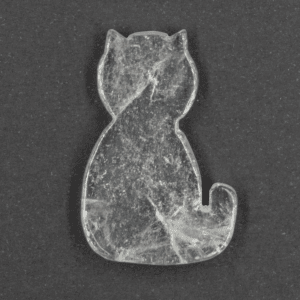 Křišťál - kočka - tromlovaný kámen KOC1