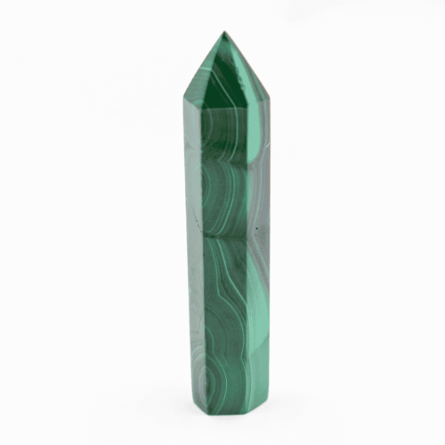Malachit - obelisk - tromlovaný kámen M261