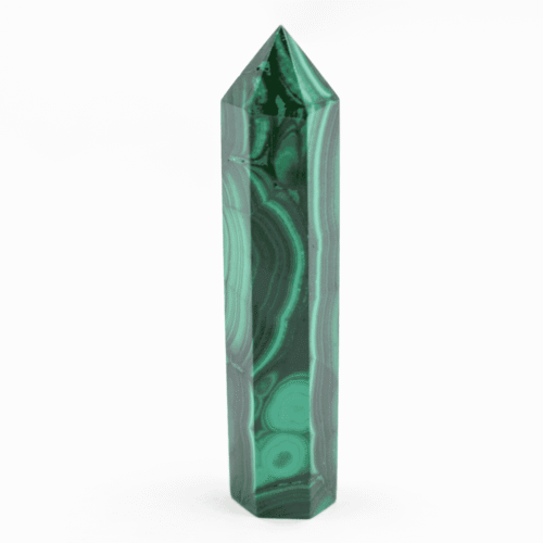 Malachit - obelisk - tromlovaný kámen M263