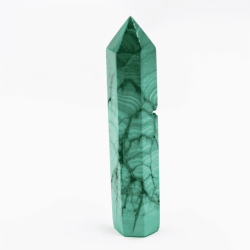 Malachit - obelisk - tromlovaný kámen M265