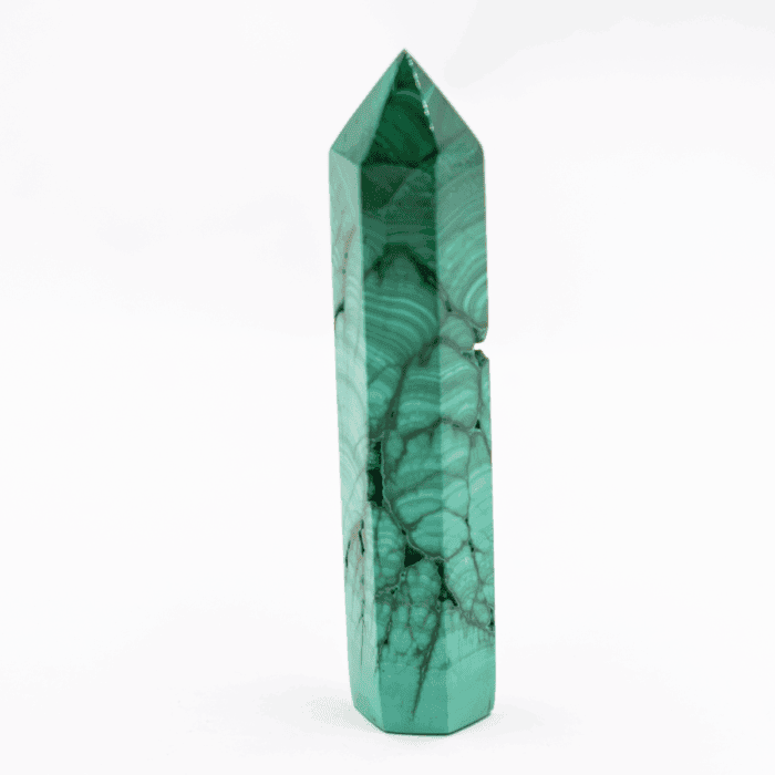 Malachit - obelisk - tromlovaný kámen M265