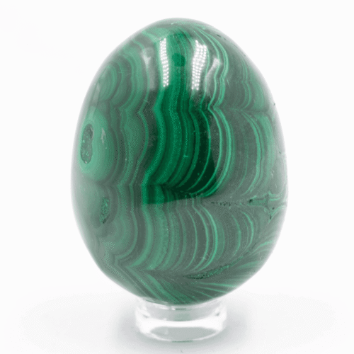 Malachit - vejce - tromlovaný kámen M276