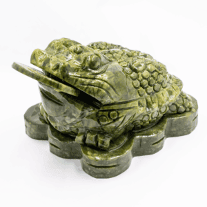 Třínohá žába - nefritová soška - feng shui maxi