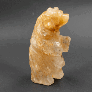 Křišťál (Zlatý léčitel) - medvěd - tromlovaný kámen ZL4