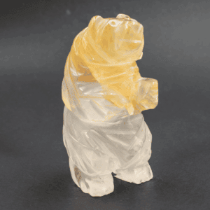 Křišťál (Zlatý léčitel) - medvěd - tromlovaný kámen ZL5