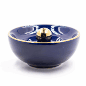 Stojánek na vonné tyčinky - tmavě modrý - keramika