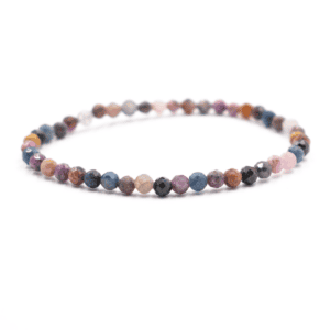 Korund (safír a rubín) - náramek fazetovaný kulička 5 mm