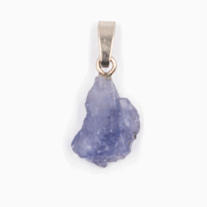 Tanzanit - surový kámen - stříbrný přívěsek TZ20