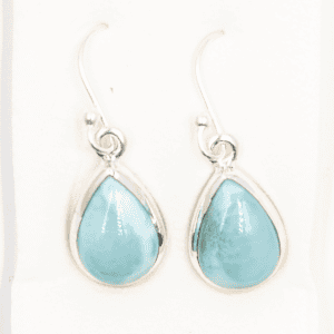 Larimar - stříbrné náušnice LN16