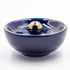 Stojánek na vonné tyčinky - tmavě modrý - keramika - VADA VAD707