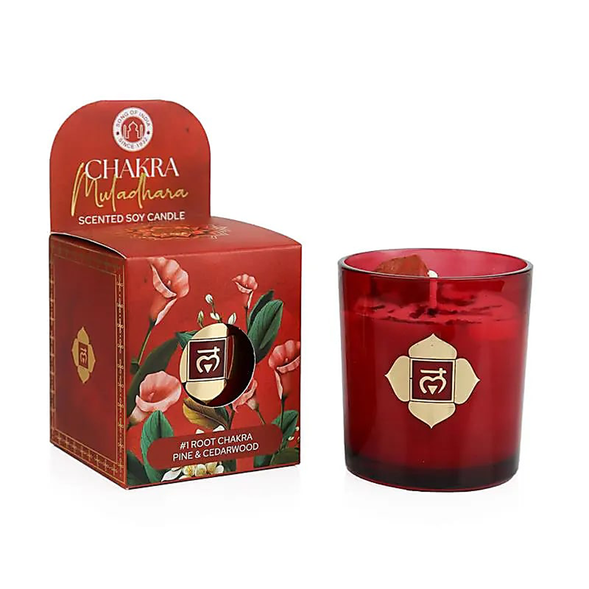 1. čakra - Muladhara - Čakrová vonná svíčka