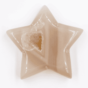 Achát - hvězda - drúza leštěná CH399