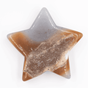Achát - hvězda - drúza leštěná CH400