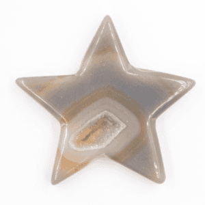 Achát - hvězda - drúza leštěná CH402