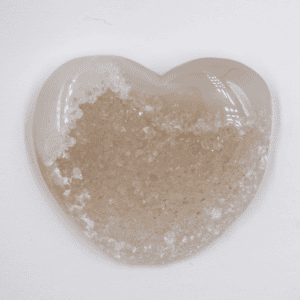 Achát - srdce - drúza leštěná CH395