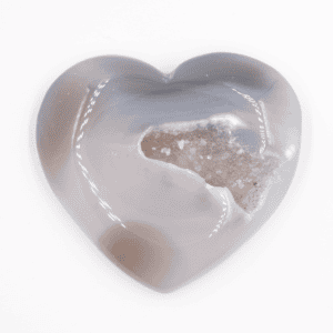 Achát - srdce - drúza leštěná CH396