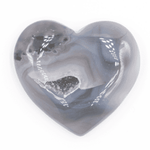 Achát - srdce - drúza leštěná CH398