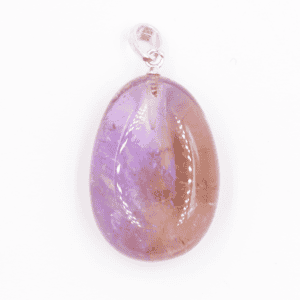 Ametrín (ametyst a citrín) - tromlovaný kámen - stříbrný přívěsek AC19