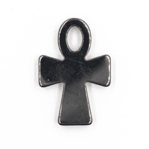 Hematit - Ankh - tromlovaný kámen - přívěsek