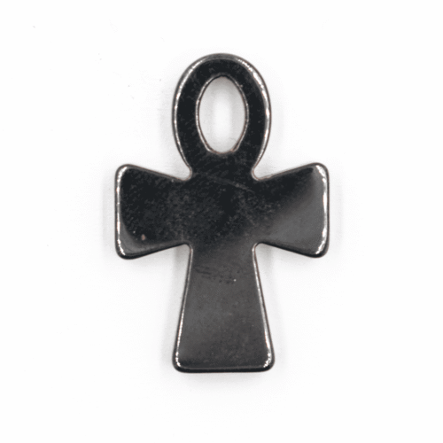 Hematit - Ankh - tromlovaný kámen - přívěsek