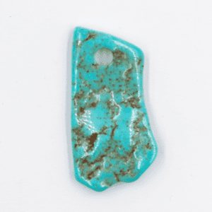 Tyrkys pravý - tromlovaný kámen vrtaný - přívěsek T80