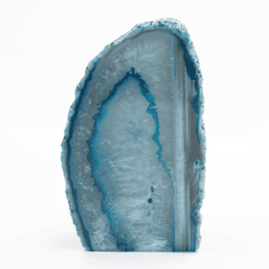 Achát - řez - modro-zelený