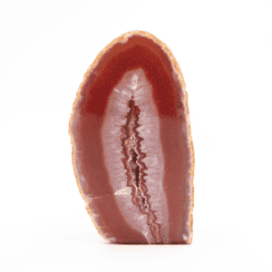 Achát - řez - oranžovo-červený