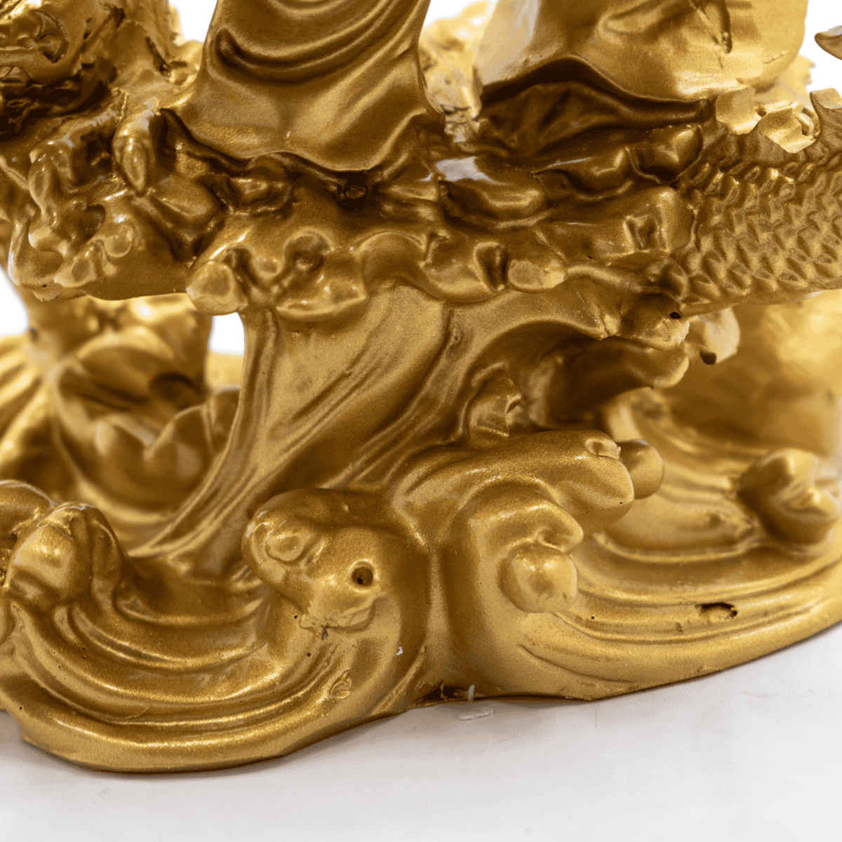 Buddha bohatství a drak - soška Feng shui - VADA VAD726