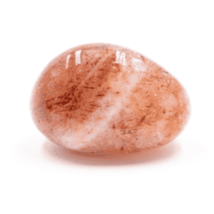 Křišťál s hematitem - tromlovaný kámen