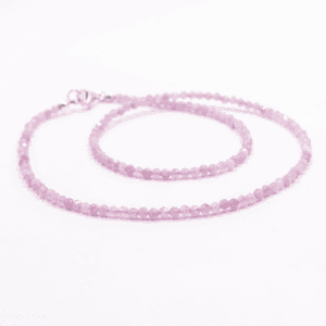 Kunzit - náhrdelník fazetovaný kulička