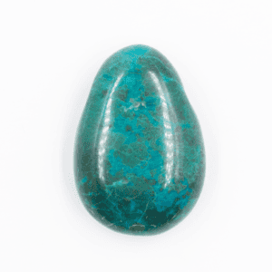Chryzokol - tromlovaný kámen vrtaný – přívěsek - VADA VAD747