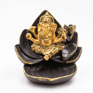 Stojánek na vonné kužely "Tekoucí dým" - Ganéša - VADA VAD751